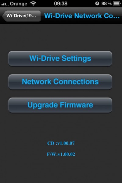 WiDrive soft iPhone